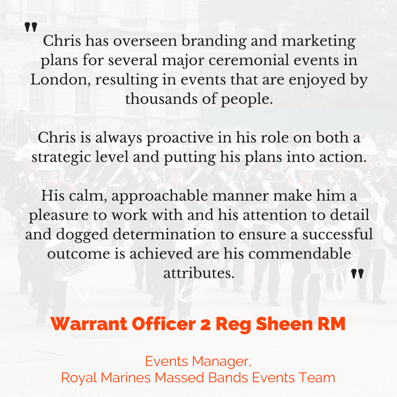 WO2 Reg Sheen RM testimonial